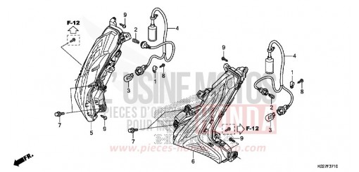 FRONT WINKER SH150ADE de 2014